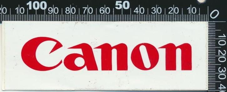 Sticker: Canon (2 - Klein), Verzamelen, Stickers, Zo goed als nieuw, Bedrijf of Vereniging, Ophalen of Verzenden
