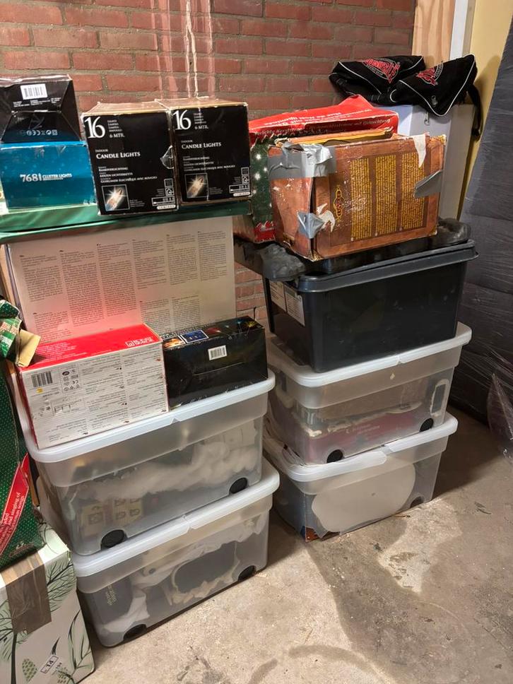 Groot compleet kerstdorp, Diversen, Kerst, Zo goed als nieuw, Ophalen