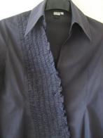 Antracietkleurige blouse met roezelrand DIDI 36-38 snazzeys, Verzenden, Didi, Zo goed als nieuw, Maat 36 (S)