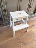 IKEA krukje / opstapje - wit, Ophalen of Verzenden, Gebruikt, Hout