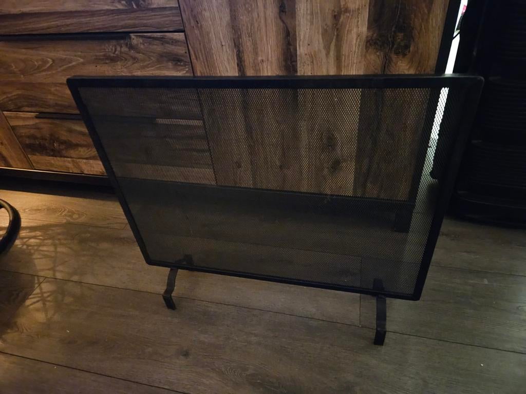 Spatscherm voor open haard, Ophalen of Verzenden, Gebruikt, Vrijstaande haard, Houthaard