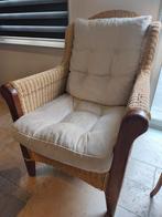 Comfortabele en relaxte bamboe stoel in goede staat, Gebruikt, 75 tot 100 cm, 50 tot 75 cm, Boho, Tropisch, Natuurlijk