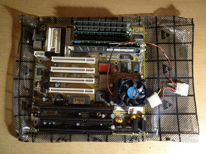 M5ATA rev 1.0 Moederbord met IBM 6x86MX PR200 processor..., Computers en Software, Vintage Computers, Ophalen of Verzenden