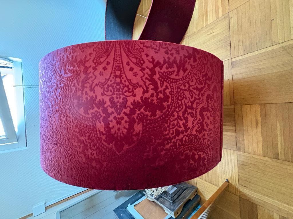 Grote nieuwe velourse lampenkap, Huis en Inrichting, Lampen | Lampenkappen, Ophalen, 25 tot 50 cm, Rond, Nieuw