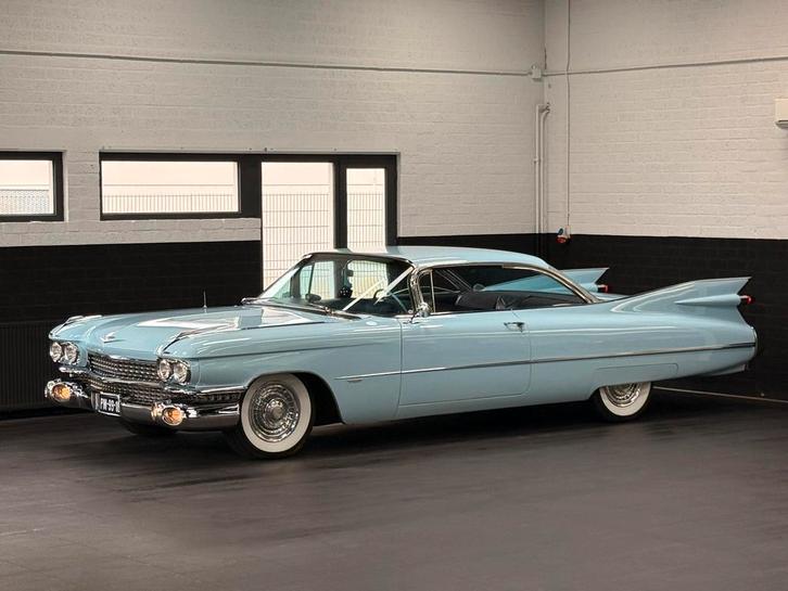 Cadillac 1959 Blauw coupe 6,4 Liter V8, Auto's, Cadillac, Particulier, Coupe de Ville, Radio, Benzine, Coupé, Automaat, Geïmporteerd