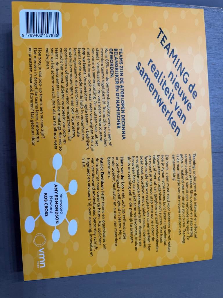Teaming: De nieuwe realiteit van samenwerken, Ophalen of Verzenden, Nieuw, Nederland