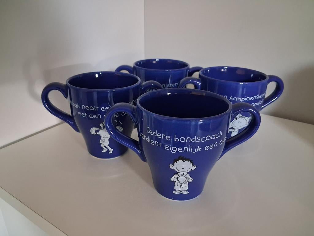 4 soepkommen BLEUBAND, Ophalen, Zo goed als nieuw, Kom(men), Overige stijlen