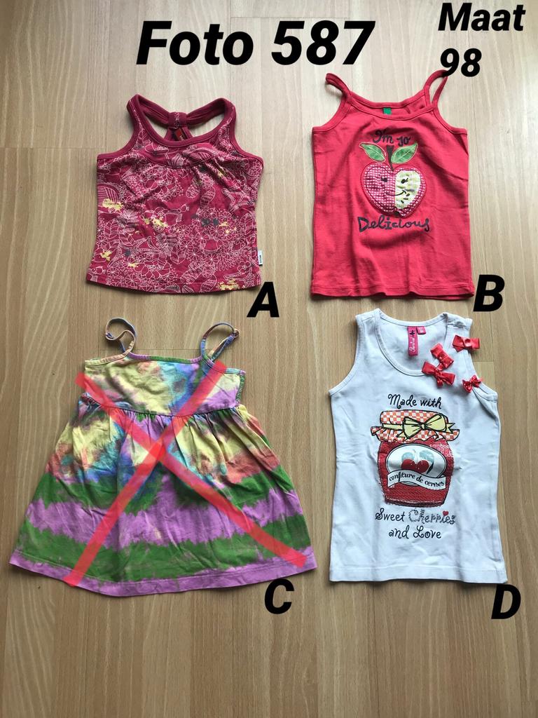 Shirt hemd zomer meisje maat 98 *foto 587*, Kinderen en Baby's, Kinderkleding | Maat 98, Zo goed als nieuw, Meisje, Shirt of Longsleeve