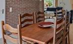 Houten tafel evt incl 4 stoelen, Huis en Inrichting, Tafels | Eettafels, Ophalen, Gebruikt, Rechthoekig, 50 tot 100 cm