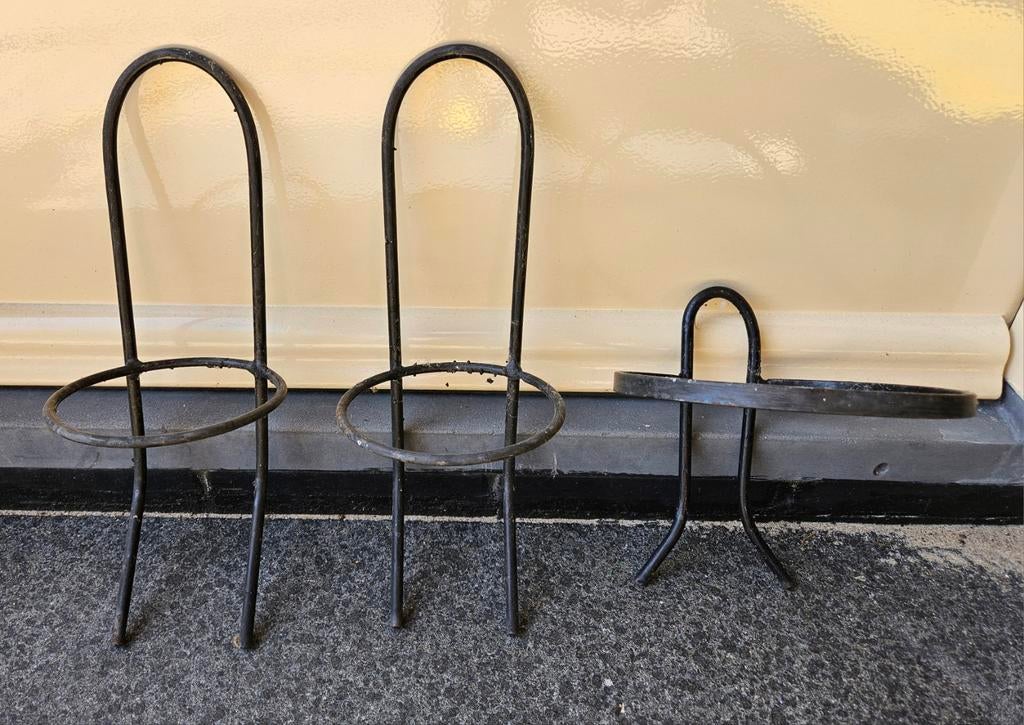 Metalen muurringen voor hangplanten, Tuin en Terras, Bloempotten, Gebruikt, Rond, Ophalen of Verzenden, Metaal