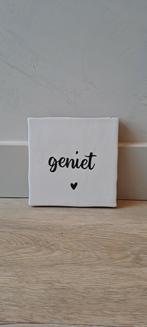 Tegeltje Geniet, Ophalen of Verzenden