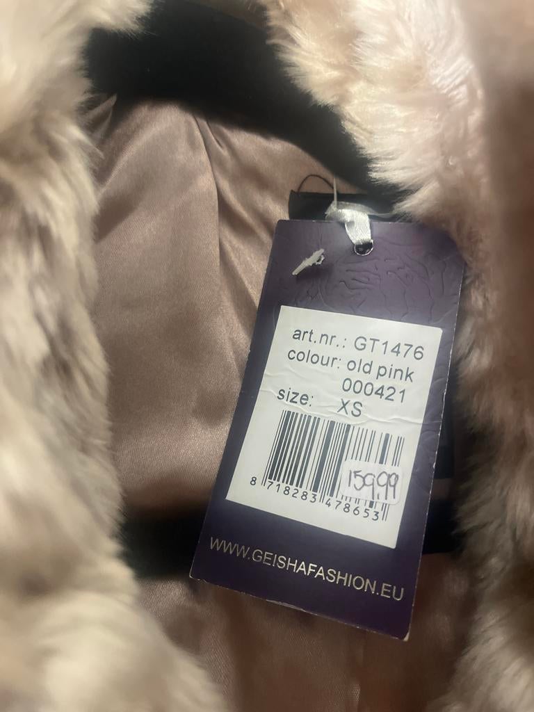 Geisha Fashion Faux Fur Jas - Nieuw met kaartjes, Ophalen of Verzenden, Nieuw, Maat 34 (XS) of kleiner, Roze
