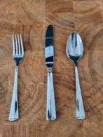 Haags lofje Sola100 verzilverd cocktailvork mes lepel 12pers, Ophalen of Verzenden, Nieuw, Zilver, Bestekset