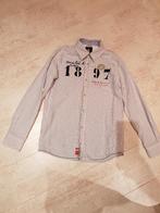 Jongens overhemd Gaastra mt 164 l.blauw/ wit gestreept, Gebruikt, Overhemd of Blouse, Ophalen of Verzenden, Gaastra