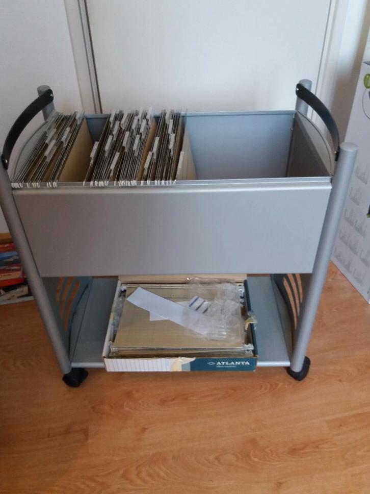 Hangmappen trolley, Diversen, Bureau-accessoires, Zo goed als nieuw, Ophalen