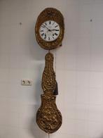 Franse Comtoise klok met bloemslinger, Lestelle., Ophalen