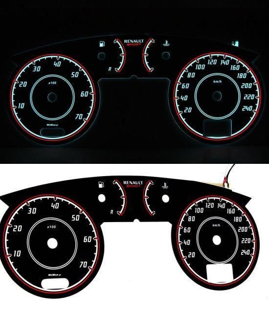 Renault Megane phase 2 - Indiglo Tellerplaten, Auto diversen, Tuning en Styling, Ophalen of Verzenden, MJ-Carstyling, Info@mj-carstyling.net