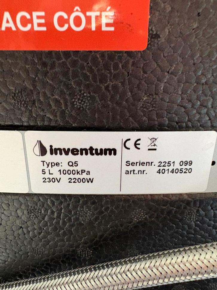 Inventum Q5 5L close-in keukenboiler - perfect achter plint, Doe-het-zelf en Verbouw, Geisers en Boilers, Zo goed als nieuw, Boiler