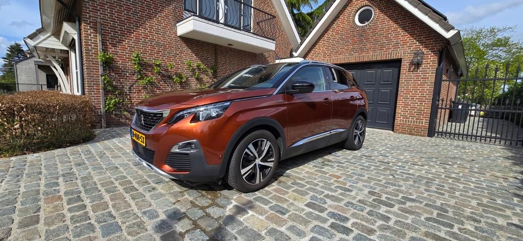Peugeot 3008 1.6 FULL OPTIONS  + nieuwe APK, Zwart, 4 cilinders, Bruin, Leder