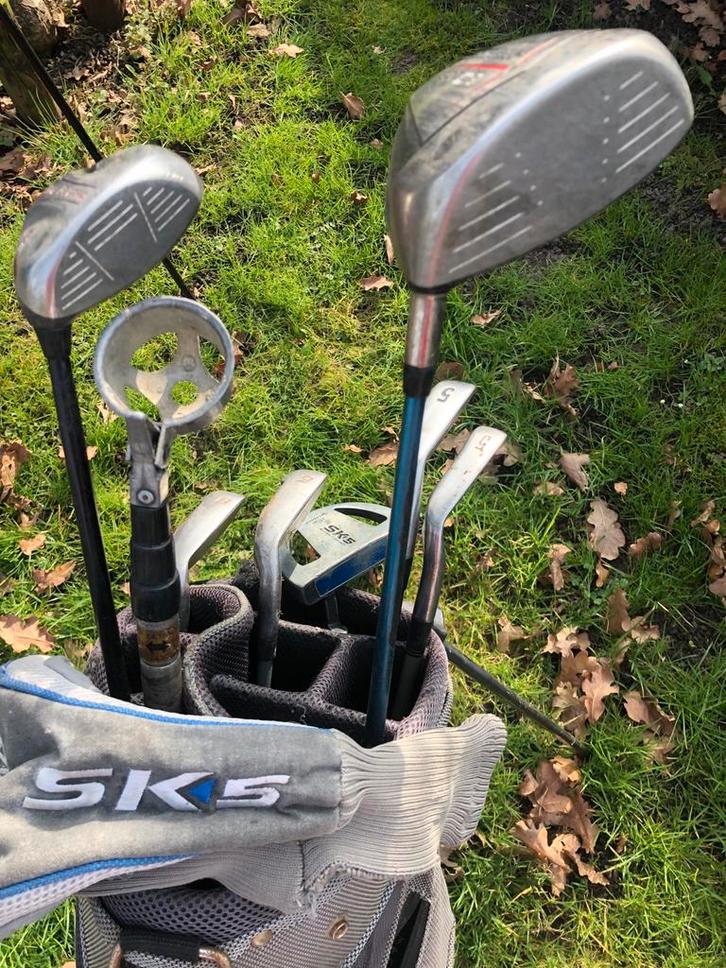 Golftas met complete golfstokken set, Sport en Fitness, Golf, Gebruikt, Set, Overige merken, Ophalen of Verzenden
