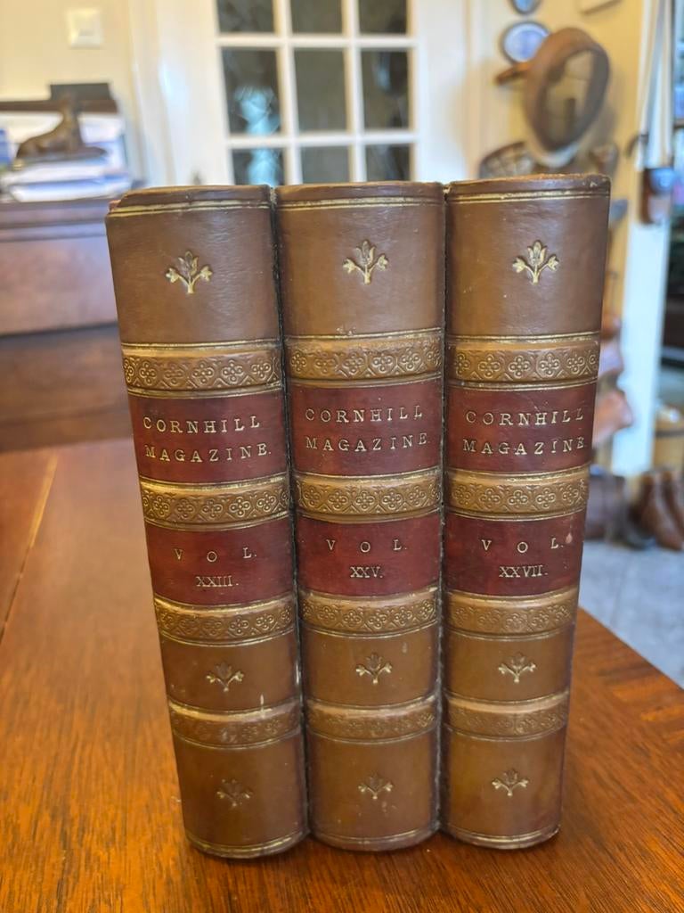 Antieke engelse lederen boekensteun, Antiek en Kunst, Ophalen of Verzenden