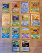 14 Pokémon Fossil kaarten 1st edition Nederlands, Ophalen of Verzenden, Gebruikt, Meerdere kaarten