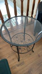 Bijzet tafeltje, Ophalen, 50 tot 100 cm, Rond, Zo goed als nieuw