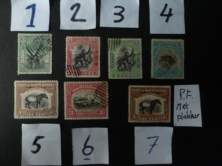 Engelse Kolonie. North-Borneo.  divers/, Postzegels en Munten, Postzegels | Azië, Gestempeld, Zuid-Azië, Verzenden