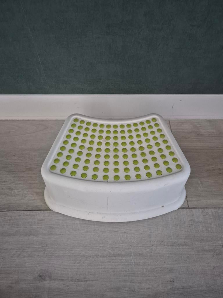 Antislip opstapje voor kinderen - wit/groen, Ophalen of Verzenden, Gebruikt