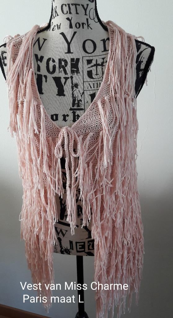 Vest Miss Charme Paris maat L, Maat 42/44 (L), Ophalen of Verzenden, Zo goed als nieuw, Roze