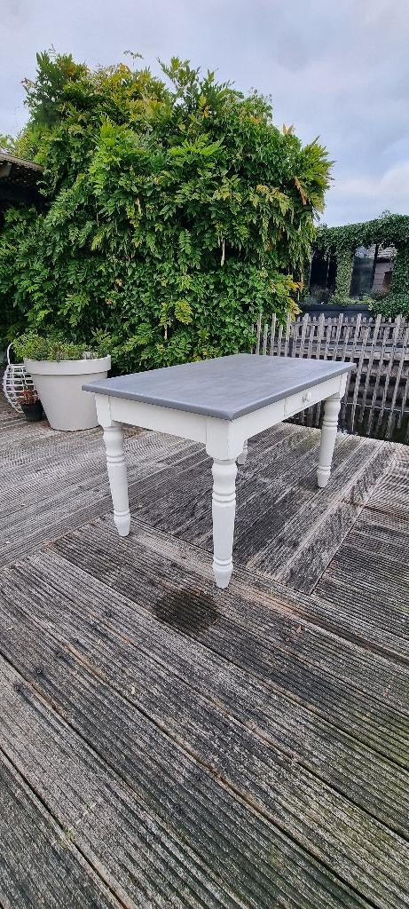 Handgemaakte grenen eettafel zware kwaliteit, Huis en Inrichting, Tafels | Eettafels, Ophalen, Gebruikt, 50 tot 100 cm, 100 tot 150 cm