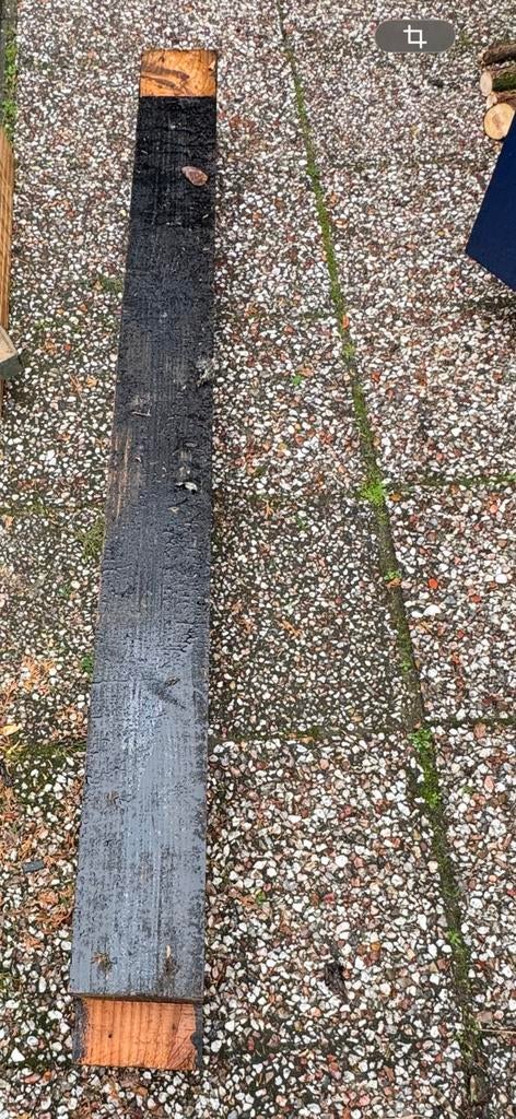 4 Douglas palen zwart kort gebruikt, Ophalen, Gebruikt, 250 cm of meer, Palen