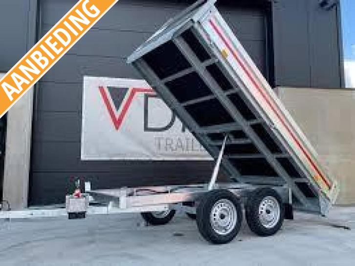 ACTIE NIEUW Kipper ongeremde tandemasser B rijbewijs Kieper, Auto diversen, Aanhangers en Bagagewagens, Nieuw