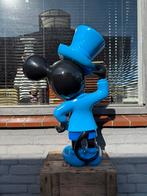 Grote Mickey Mouse Beeld - Blauw met Hoge Hoed, Ophalen, Beeldje of Figuurtje, ., Zo goed als nieuw