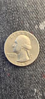 Quarter dollar 1966, Ophalen of Verzenden, Noord-Amerika, Losse munt