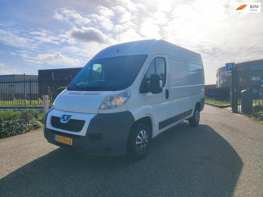 Peugeot Boxer 335 3.0 HDI L2H2 Airco! Apk! Nap!, Auto's, Bestelauto's, Voorwielaandrijving, Stof, Gebruikt, Wit