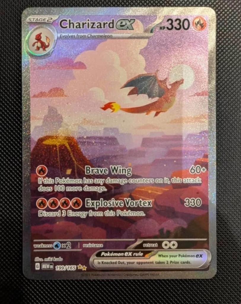 Charizard ex, Hobby en Vrije tijd, Verzamelkaartspellen | Pokémon, Ophalen of Verzenden, Zo goed als nieuw, Losse kaart, Foil