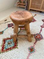 Teak houten krukje, Ophalen, Gebruikt, Hout