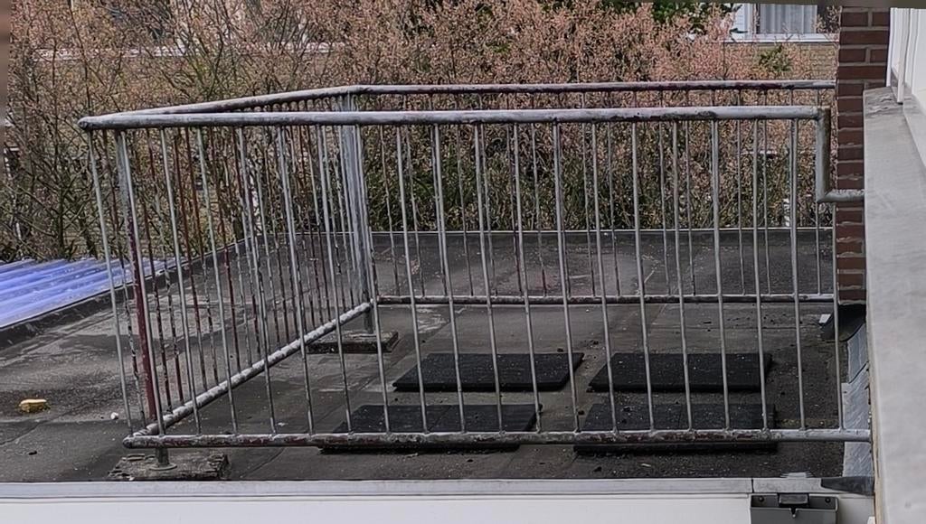 Metalen balkonhek, Ophalen, Gebruikt, IJzer, Sierhekwerk