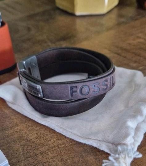 Fossil armband bruin leer, Ophalen of Verzenden, Nieuw, Bruin, Leer