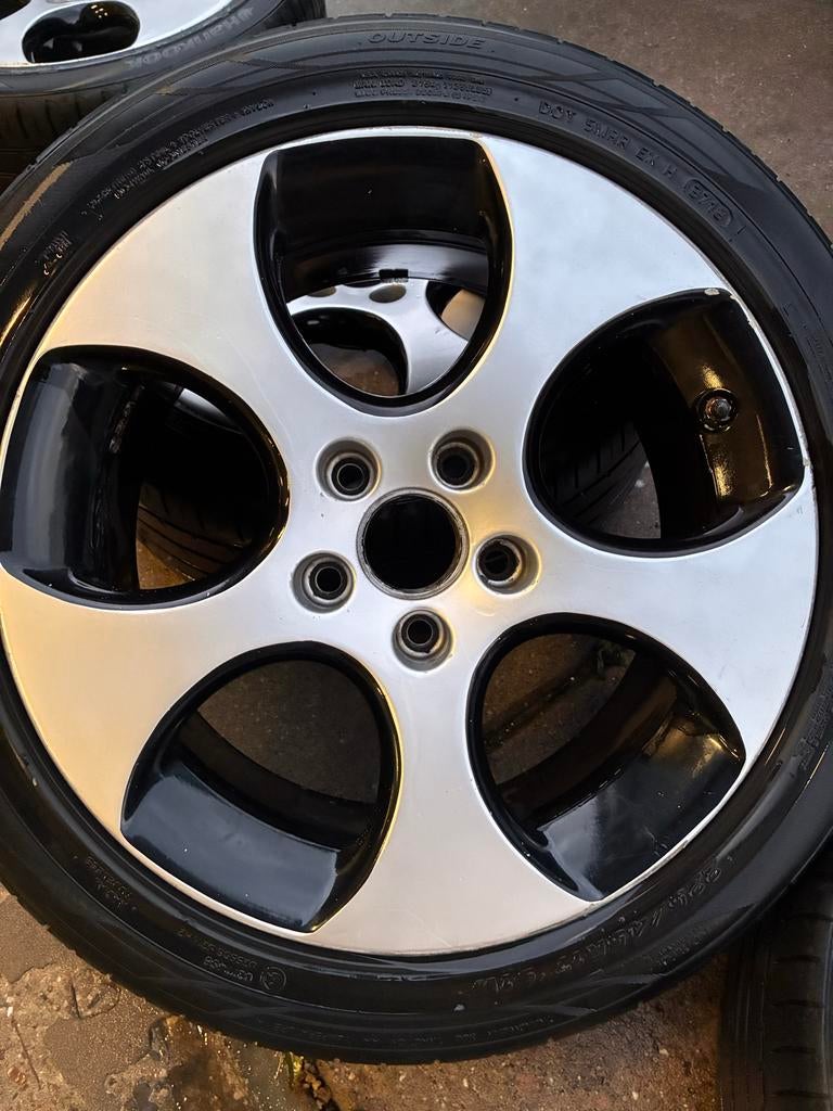 Golf GTI Detroit velgen met banden 5x112, Ophalen, Gebruikt, Banden en Velgen, 17 inch