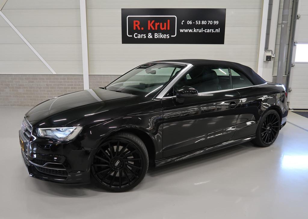 Audi S3 Cabriolet 2.0 TFSI S3 quattro Zwart Leer Navigatie 1, Auto's, Automaat, S3, Gebruikt, 4 stoelen