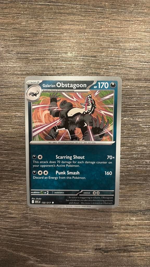 ASC Galarian Obstagoon 132/217, Ophalen of Verzenden, Zo goed als nieuw