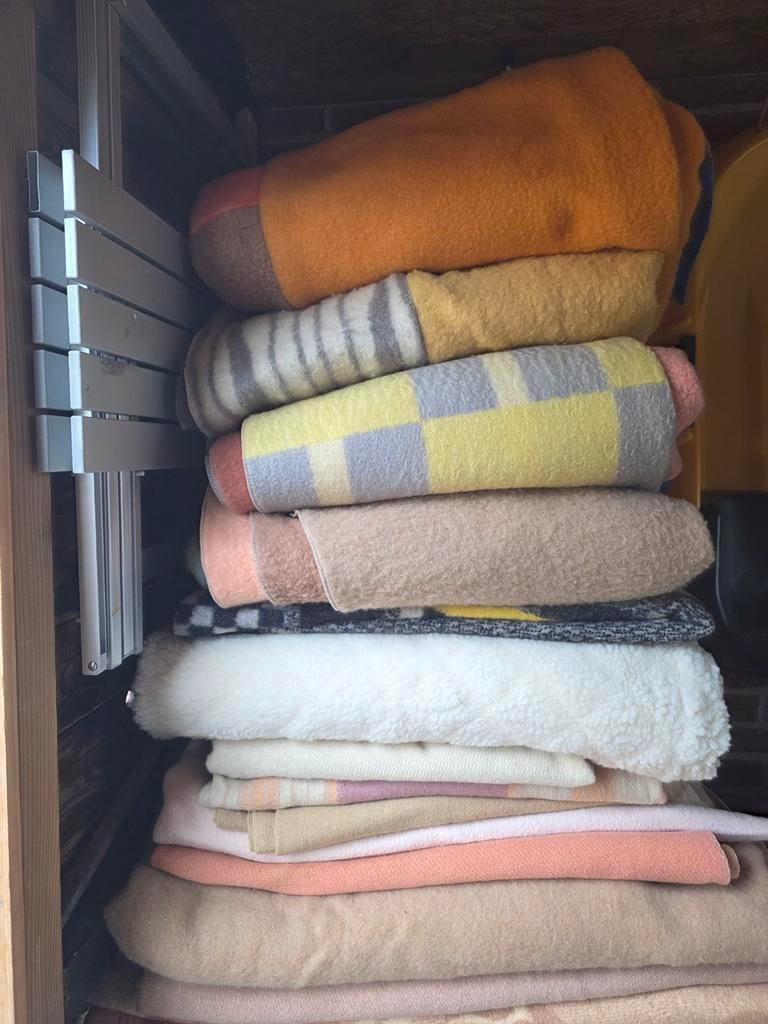 Zuiverwollen dekens voor zweethutten of als isolatie, Ophalen, Gebruikt, 150 tot 200 cm, Rechthoekig