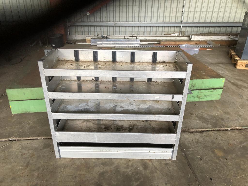te koop:Aluca schappen kast bedrijfswagen inrichting bus, Ophalen, Gebruikt