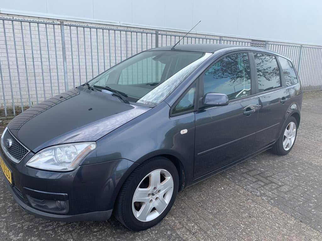 Ford C-Max 1.6 AIRCO 5 DEURS 2007 100 PK PRIJS 1450,-, Auto's, Voorwielaandrijving, 1596 cc, Stof, Zwart