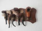 Antiek Pijpenrek met 9 Tabakspijpen, Ophalen of Verzenden, Gebruikt, Overige typen