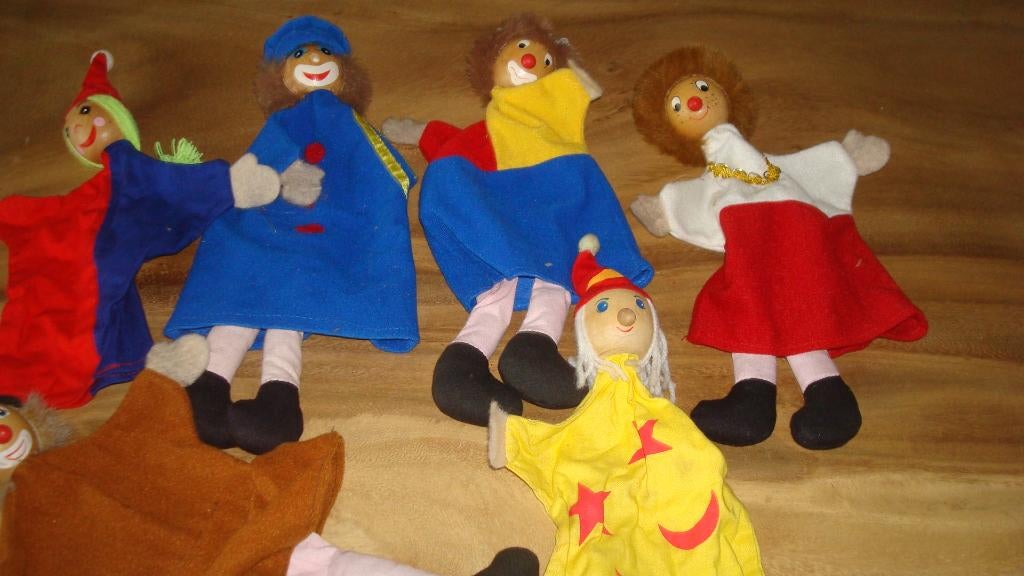 poppenkast poppen, Kinderen en Baby's, Speelgoed | Poppen, Ophalen of Verzenden, Gebruikt, Overige typen