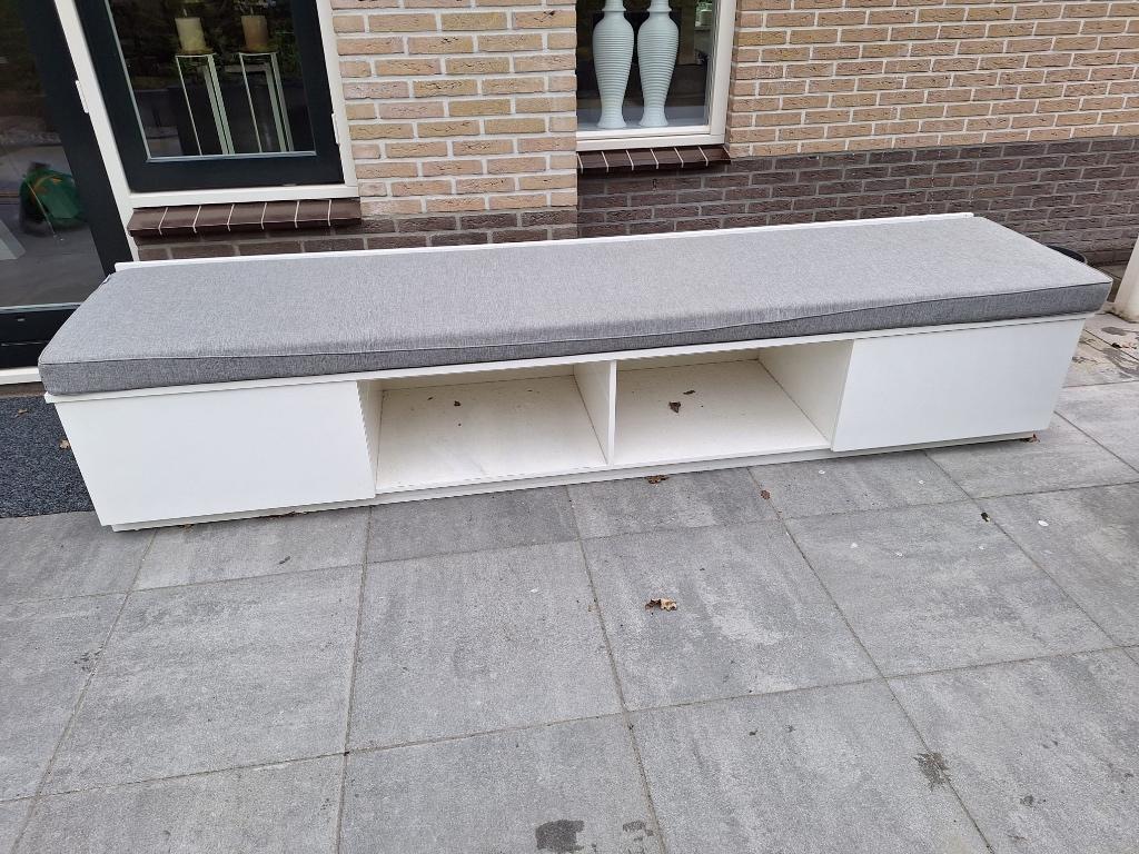 Houten Loungebank, Tuin en Terras, Ophalen, Gebruikt, Hout