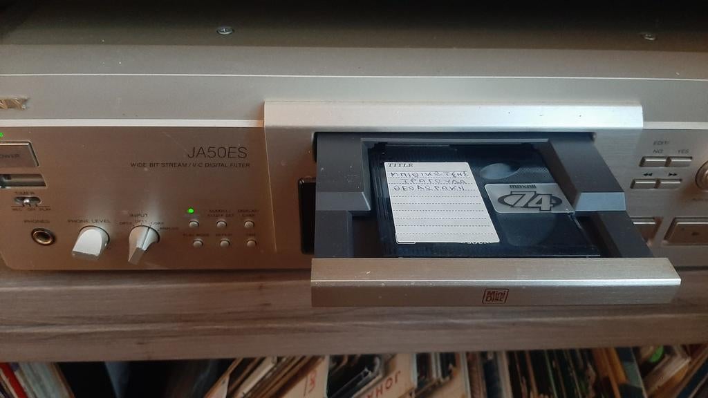 Sony MDS-JA50ES Minidisc-recorder, Ophalen, Minidisc-recorder